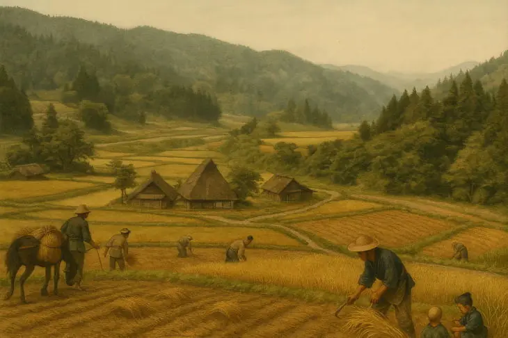 久万高原町大川の江戸時代風景